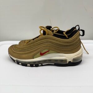 Nike Air Max 97 Sneakers - Gold and Red